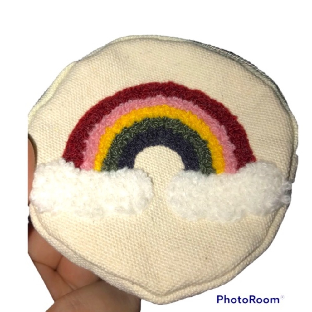 Rainbow Needle Art Coin Purse - NWT